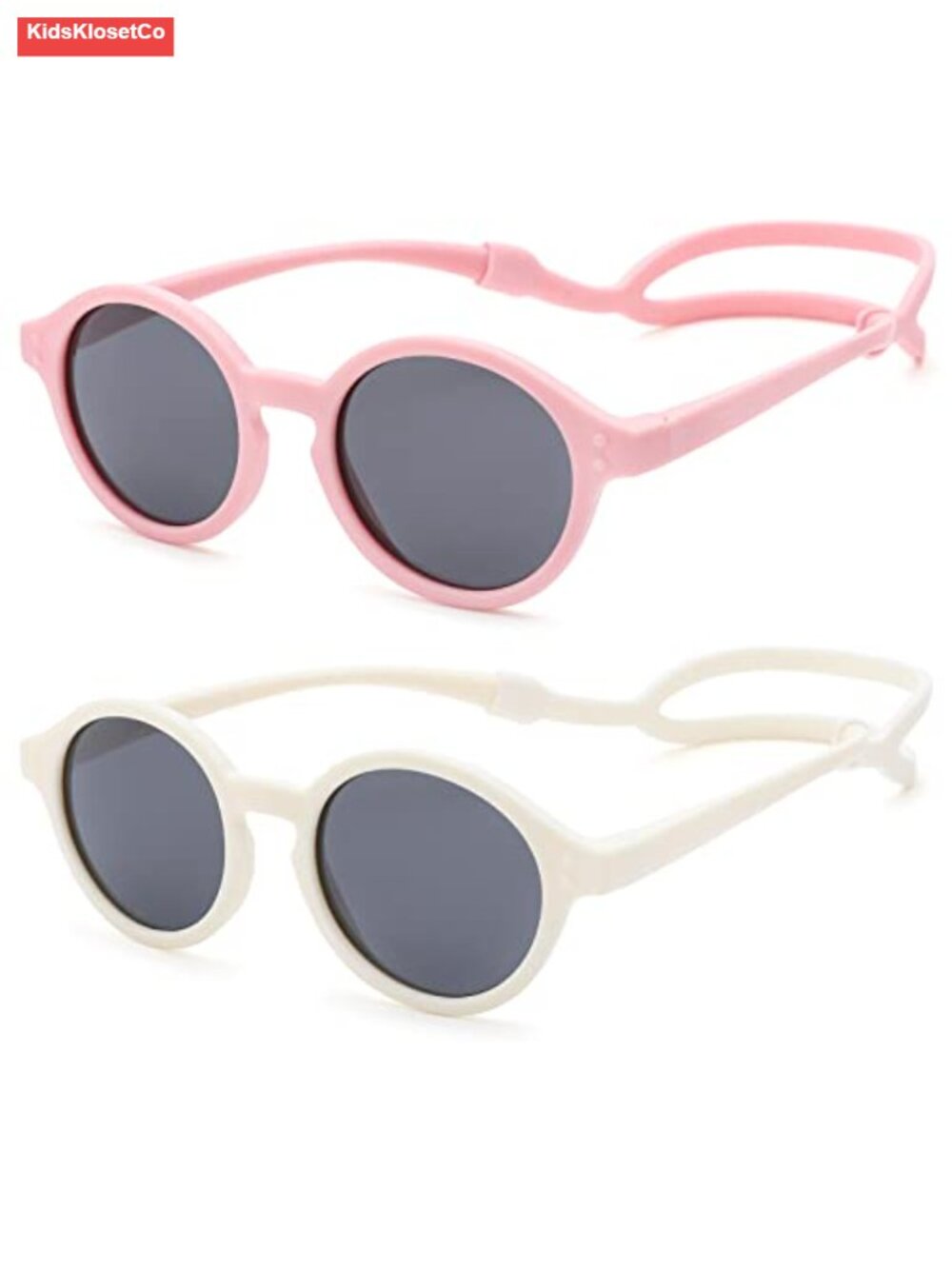 Kids Polarized Sunglasses with Strap Adjustable TPEE Frame Toddler UV400